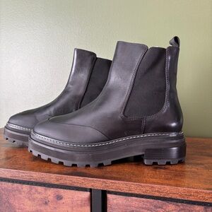 Aqua Black Ankle Boots